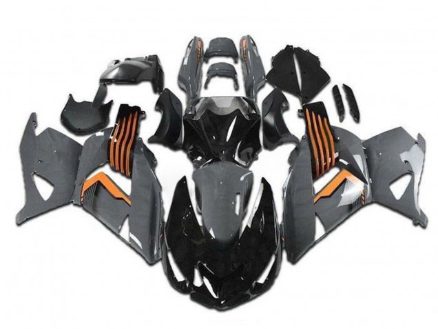 2006-2011 Grey Orange Black Kawasaki ZX14R ZZR1400 Motorcycle Fairings Australia