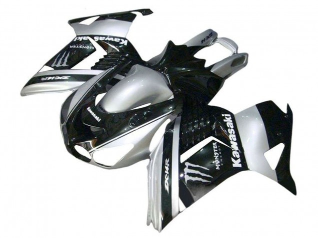 2006-2011 Silver Black Monster Kawasaki ZX14R ZZR1400 Motorcycle Fairings Australia