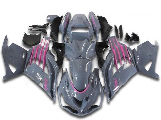 2012-2024 Nardo Grey Pink Kawasaki ZX14R ZZR1400 Motorcycle Fairings Australia