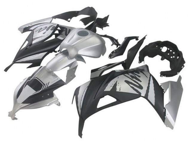 2013-2024 Silver Black Kawasaki EX300 Motorcycle Fairings Australia