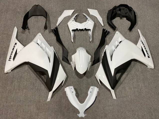 2013-2024 Pearl White Black Kawasaki EX300 Motorcycle Fairings Australia