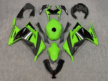 2013-2024 Green White Black Stripe Kawasaki EX300 Motorcycle Fairing Australia