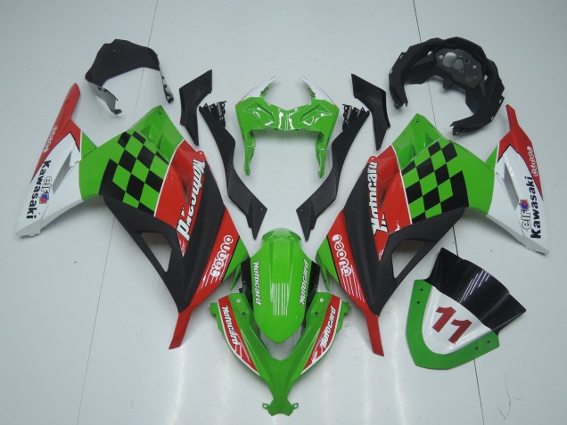 2013-2024 Green White Red Black Motocard Kawasaki EX300 Motorcycle Fairings Australia