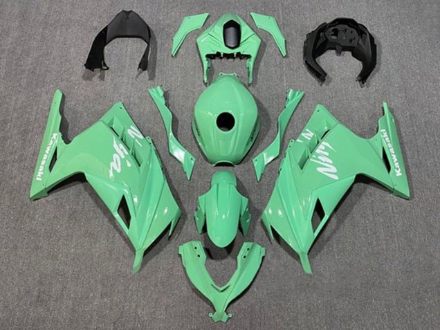 2013-2024 Light Green White Kawasaki EX300 Motorcycle Fairings Australia