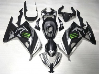 2013-2024 Matte Black Silver Green Monster Kawasaki EX300 Motorcycle Fairings Australia