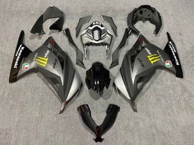 2013-2024 Matte Grey Black Yellow Monster Kawasaki EX300 Motorcycle Fairings Australia