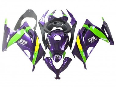 2013-2024 Purple Green Yellow Eva Racing Kawasaki EX300 Motorcycle Fairings Australia