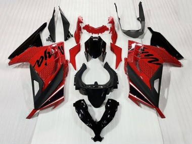 2013-2024 Red Black White Stripe Kawasaki EX300 Motorcycle Fairings Australia