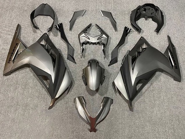 2013-2024 Silver Matte Black Kawasaki EX300 Motorcycle Fairings Australia