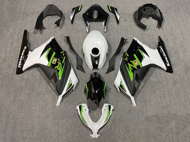 2013-2024 White Green Black Kawasaki EX300 Motorcycle Fairings Australia