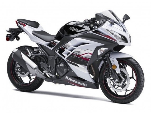 2013-2024 White Black Red Accents Kawasaki EX300 Motorcycle Fairings Australia