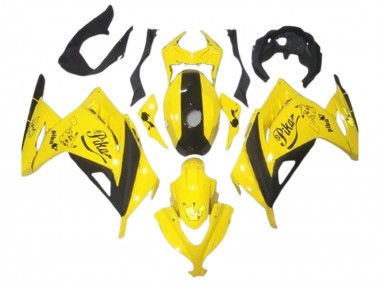 2013-2024 Yellow Black Pikachu Kawasaki EX300 Motorcycle Fairings Australia
