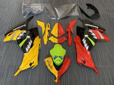 2013-2024 Yellow Red Green Shark Kawasaki EX300 Motorcycle Fairings Australia