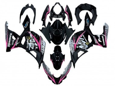 2018-2024 Glossy Black Pink White Kawasaki Ninja 400 Motorcycle Fairings Australia