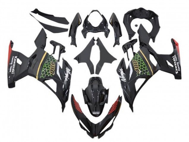 2018-2024 Black Green Red Yellow Honeycomb Kawasaki Ninja 400 Motorcycle Fairings Australia