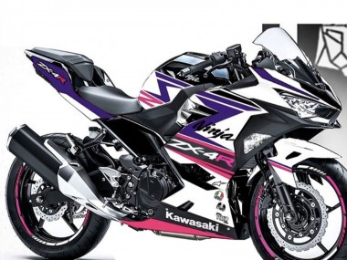 2018-2024 White Purple Pink Kawasaki Ninja 400 Motorcycle Fairings Australia