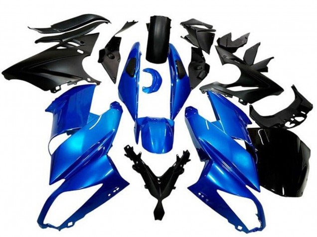 2009-2011 Blue Matte Black Kawasaki Ninja 650 EX650 Motorcycle Fairings Australia
