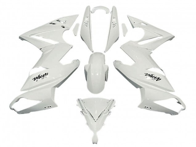 2009-2011 White Kawasaki Ninja 650 EX650 Motorcycle Fairings Australia