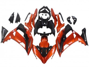 2017-2019 Orange Matte Black Kawasaki Ninja 650 EX650 Motorcycle Fairings Australia
