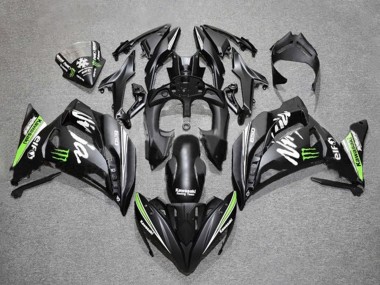 2017-2019 Matte Black Green White Monster Kawasaki Ninja 650 EX650 Motorcycle Fairings Australia
