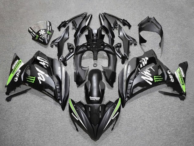 2017-2019 Matte Black Green White Monster Kawasaki Ninja 650 EX650 Motorcycle Fairings Australia