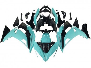 2017-2019 Light Blue Black Kawasaki Ninja 650 EX650 Motorcycle Fairings Australia