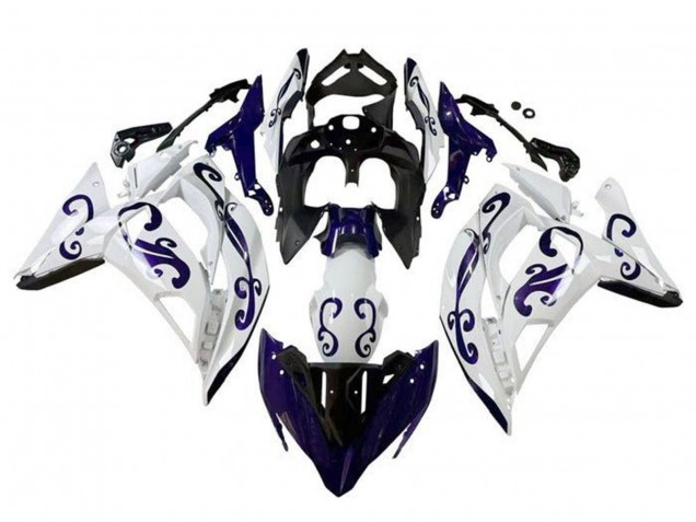2017-2019 White Dark Blue Black Kawasaki Ninja 650 EX650 Motorcycle Fairings Australia