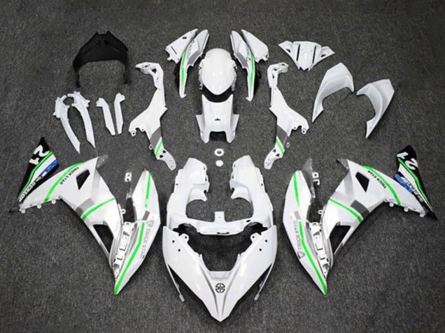 2017-2019 White Silver Green Blue Kawasaki Ninja 650 EX650 Motorcycle Fairings Australia