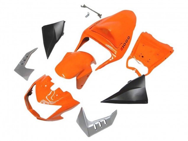 2003-2006 Orange Matte Black Kawasaki Z1000 Motorcycle Fairings Australia