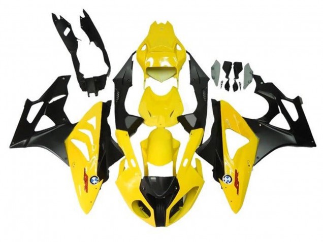 2009-2014 Yellow Matte Black BMW S1000RR Motorcycle Fairings Australia