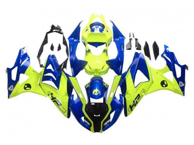 2009-2014 Blue Yellow HP BMW S1000RR Motorcycle Fairings Australia
