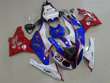 2009-2014 White Red Blue HP BMW S1000RR Motorcycle Fairings Australia