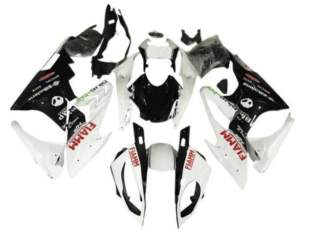 2015-2016 Pearl White Black Fiamm BMW S1000RR Motorcycle Fairings Australia