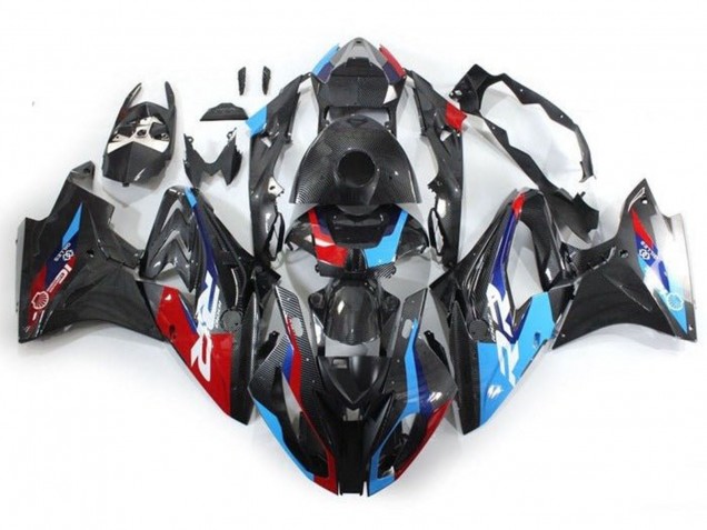 2017-2018 Blue Red Faux Carbon Fiber BMW S1000RR Motorcycle Fairings Australia