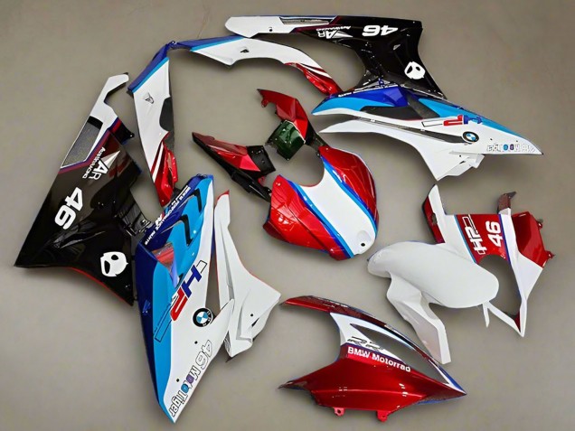 2019-2022 White Red Blue HP BMW S1000RR Motorcycle Fairings Australia