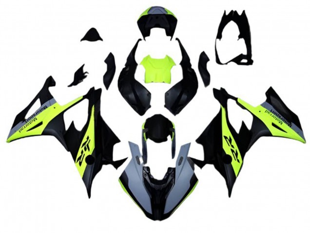 2019-2022 Matte Black Grey Neon Yellow BMW S1000RR Motorcycle Fairings Australia