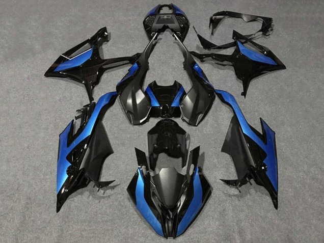 2019-2022 Black Metallic Blue BMW S1000RR Motorcycle Fairings Australia
