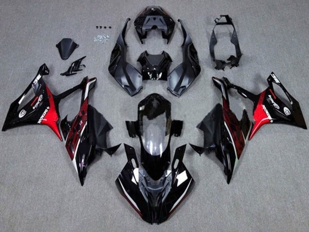 2019-2022 Black Dark Red Red BMW S1000RR Motorcycle Fairings Australia