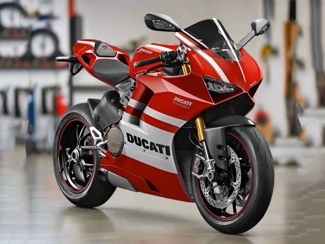 2018-2019 White Red Stripe Ducati Panigale V4 V4S Motorcycle Fairings Australia