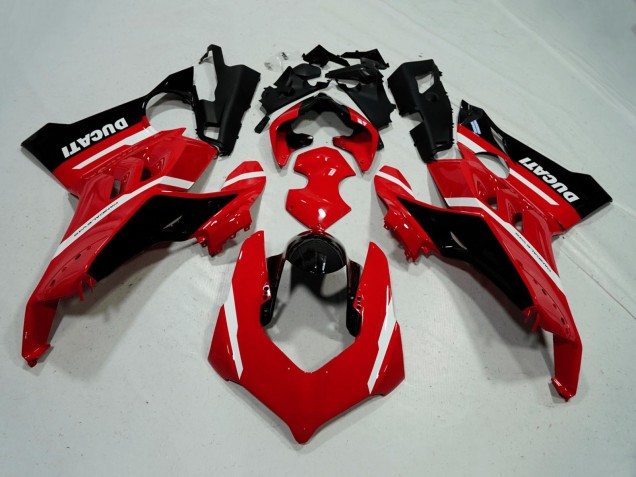 2020-2021 Red White Glossy Black Stripe Ducati Panigale V4 V4S Motorcycle Fairings Australia