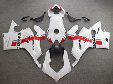 2020-2021 White Red Stripe Ducati Panigale V4 V4S Motorcycle Fairings Australia