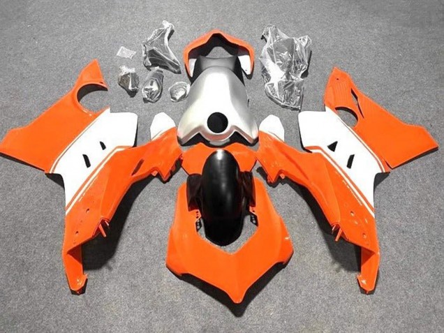 2020-2021 White Silver Orange Ducati Panigale V4 V4S Motorcycle Fairings Australia