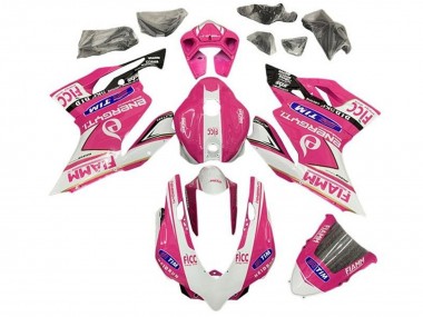 2011-2014 Pink White Glossy Black Fiamm Ducati Panigale 899/1199 Motorcycle Fairings Australia