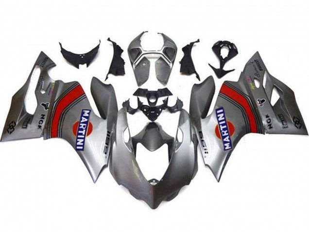 2011-2014 Silver Red Blue Martini Ducati Panigale 1199 Motorcycle Fairings Australia