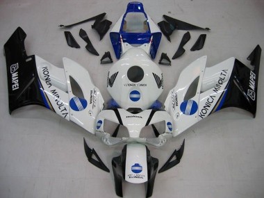 2004-2005 White Blue Glossy Black Konica Minolta Honda CBR1000RR Motorcycle Fairings Australia