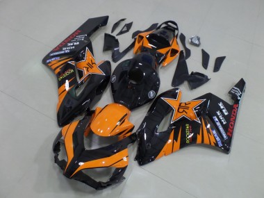 2004-2005 Orange Glossy Black Rockstar Honda CBR1000RR Motorcycle Fairings Australia