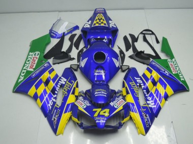 2004-2005 Blue Yellow Green MoviStar Honda CBR1000RR Motorcycle Fairings Australia