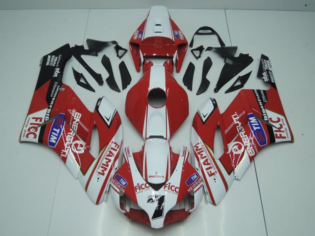 2004-2005 White Red Blue Black Fiamm Ficc 7 Honda CBR1000RR Motorcycle Fairings Australia