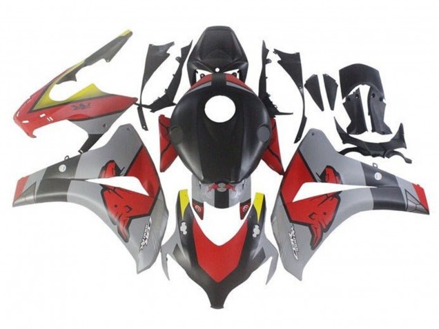 2008-2011 Nardo Grey Black Red Bull Honda CBR1000RR Motorcycle Fairings Australia