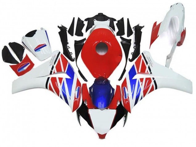 2008-2011 White Red Blue Black Stripe Honda CBR1000RR Motorcycle Fairings Australia